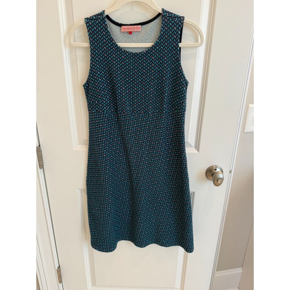 Soft stretch knit fit and flare dress